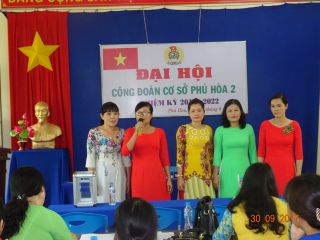 Đại hội công đoàn cơ sở  Phú hòa 2 nhiệm kỳ 2017-2022