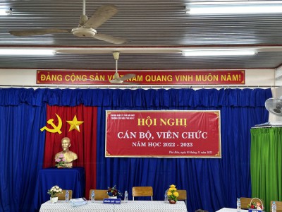 Hội nghị cán bộ viên chức năm học 2022 - 2023